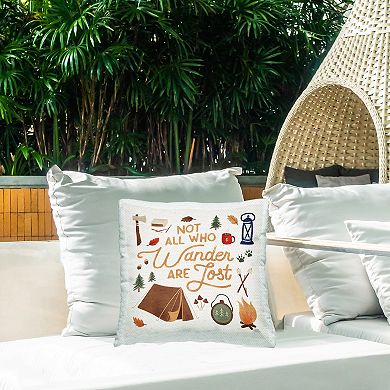 Stupell Home Decor Not All Who Wander Indoor/Outdoor Throw Pillow