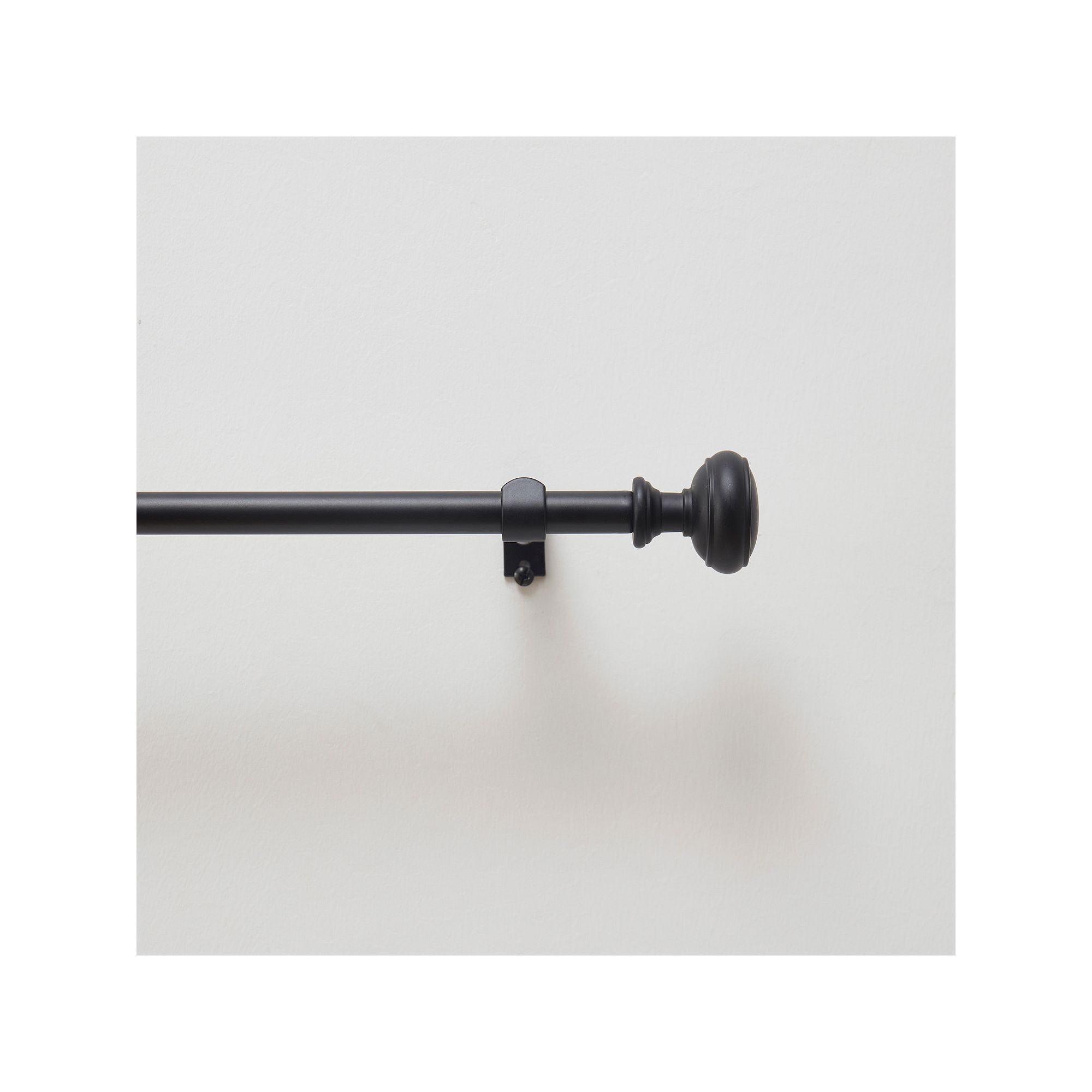 Martha Stewart Barrington Curtain Rod Set, Matte Black