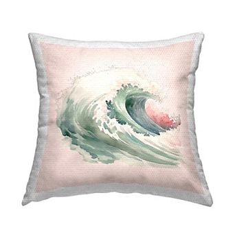 Stupell Home Decor Ocean Wave Indoor / Outdoor Throw Pillow
