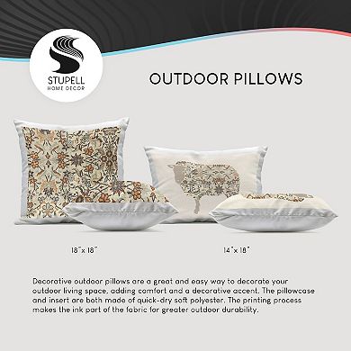 Stupell Home Decor Abstract Sailboat Fleet Indoor/Outdoor Throw Pillow