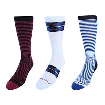 Sperry Men's Super Soft Cotton Boat Crew Socks (3 Pair Pack)
