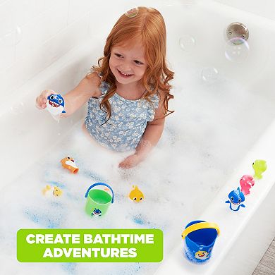 Baby Shark 10-Piece Bath Toy Set