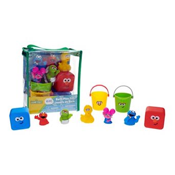 Sesame Street 10 pc Bath Toy Set