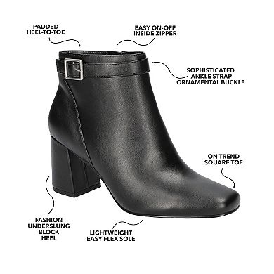 Easy Street Winnipeg Women's Block Heel Ankle Boots
