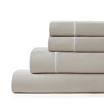 Hotelier Egyptian Cotton Blend Embroidered Sheet Set