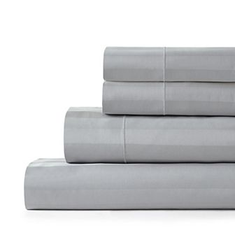 Hotelier Egyptian Cotton Blend Stripe Sheet Set