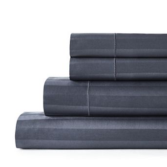 Hotelier Egyptian Cotton Blend Stripe Sheet Set