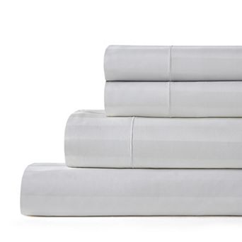 Hotelier Egyptian Cotton Blend Stripe Sheet Set