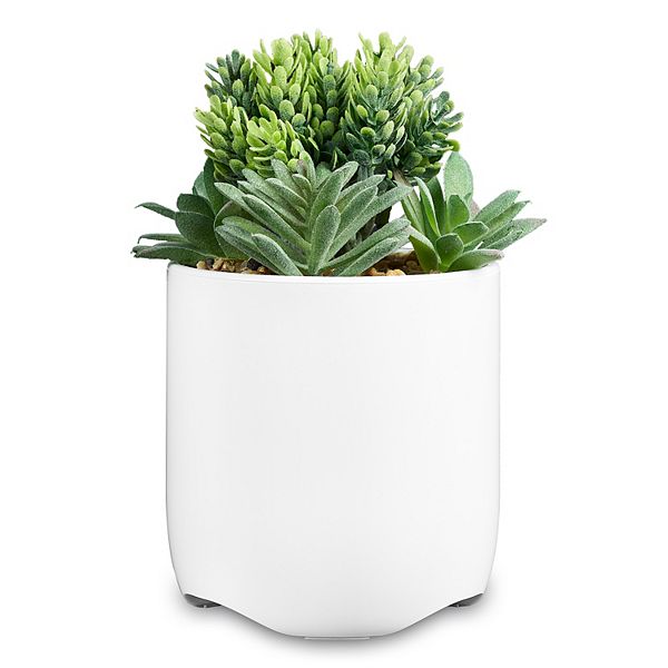 iHome iPP45 Artificial Plant Charging Station with Multiple USB Charging Ports - White