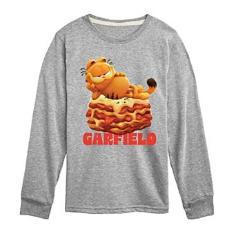 Boys 8-20 Garfield Movie Lasagna Long Sleeve Graphic Tee