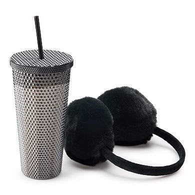 Women's Collection XIIX Textured Tumbler & Earmuff Set