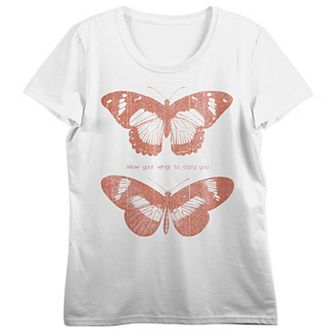 Juniors' Allow Your Wings to Carry You Tee