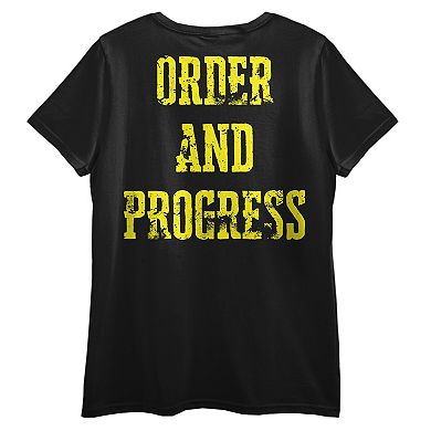 Juniors' Brazil Ordem E Progresso Tee