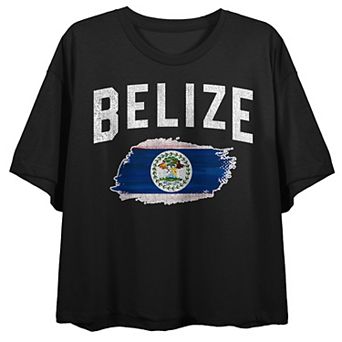 Juniors' Belize Distressed Flag Tee