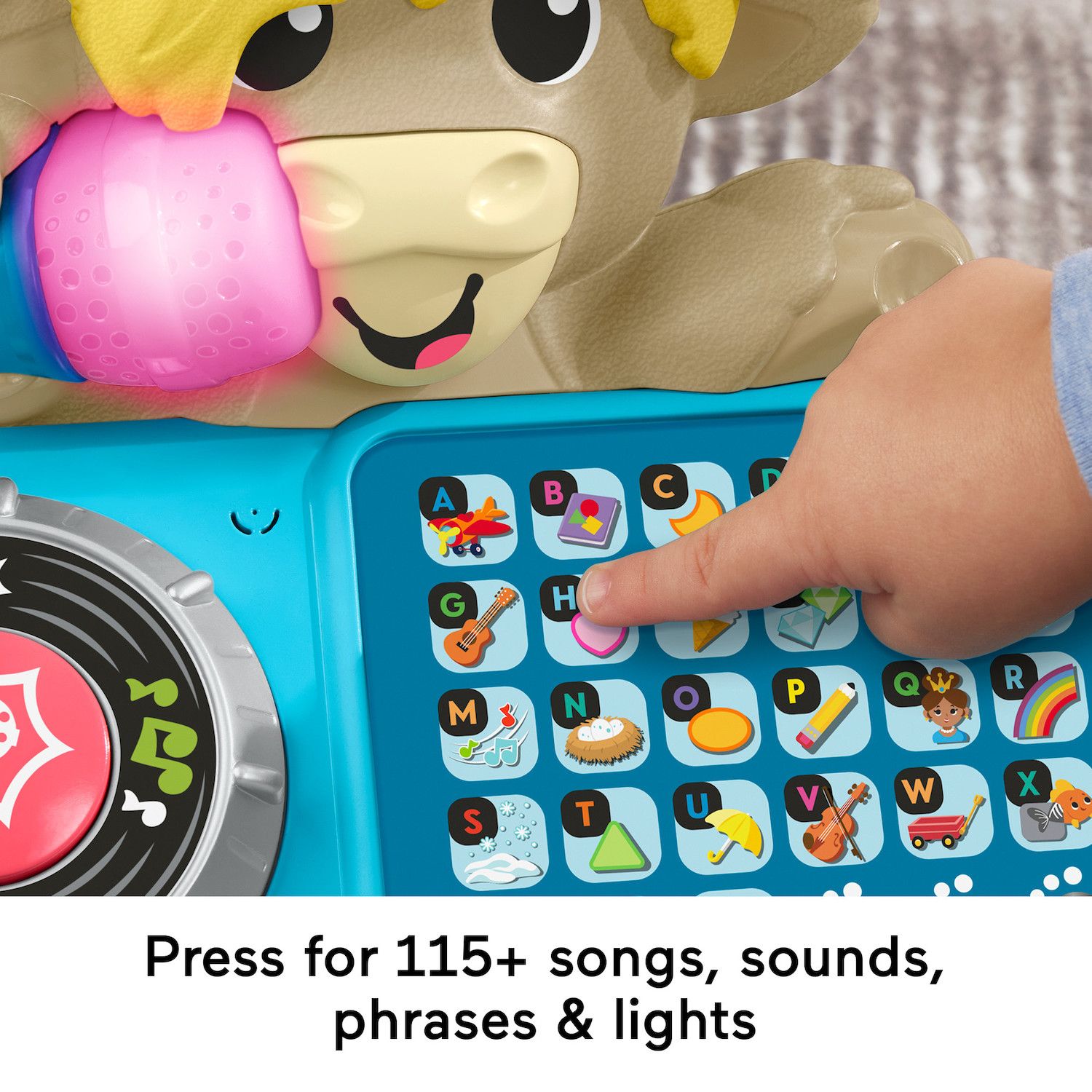 Fisher-Price Link Squad A to Z Yak Baby Learning Toy with Music & Lights
