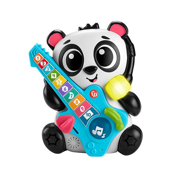 Fisher-Price Link Squad Jam & Count Panda Baby Learning Toy with Music & Lights - Multi