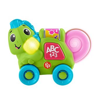 Fisher-Price Link Squad Crawl ‘n Colors Chameleon Baby Learning Toy with Music & Lights