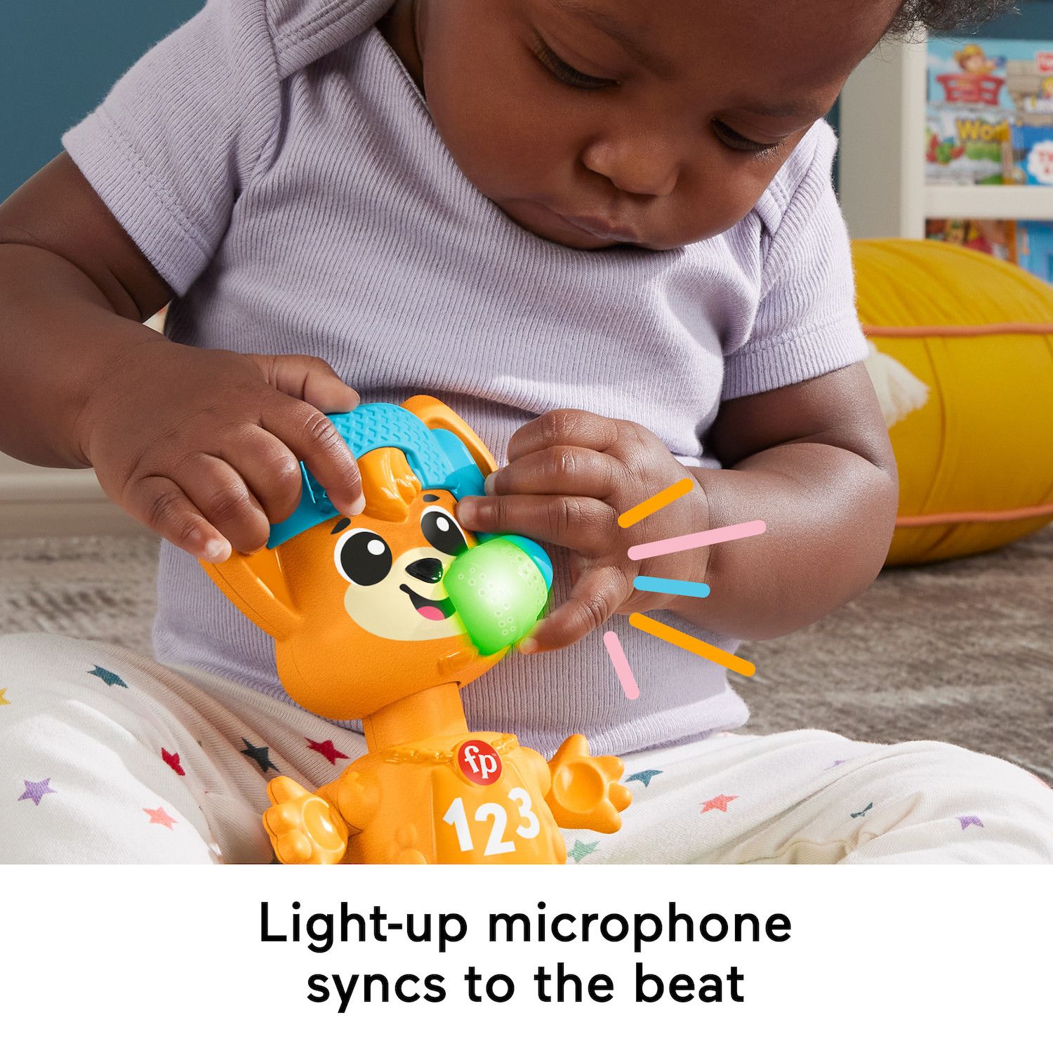 Fisher-Price Link Squad Opposites Fox Baby Learning Toy with Music & Lights