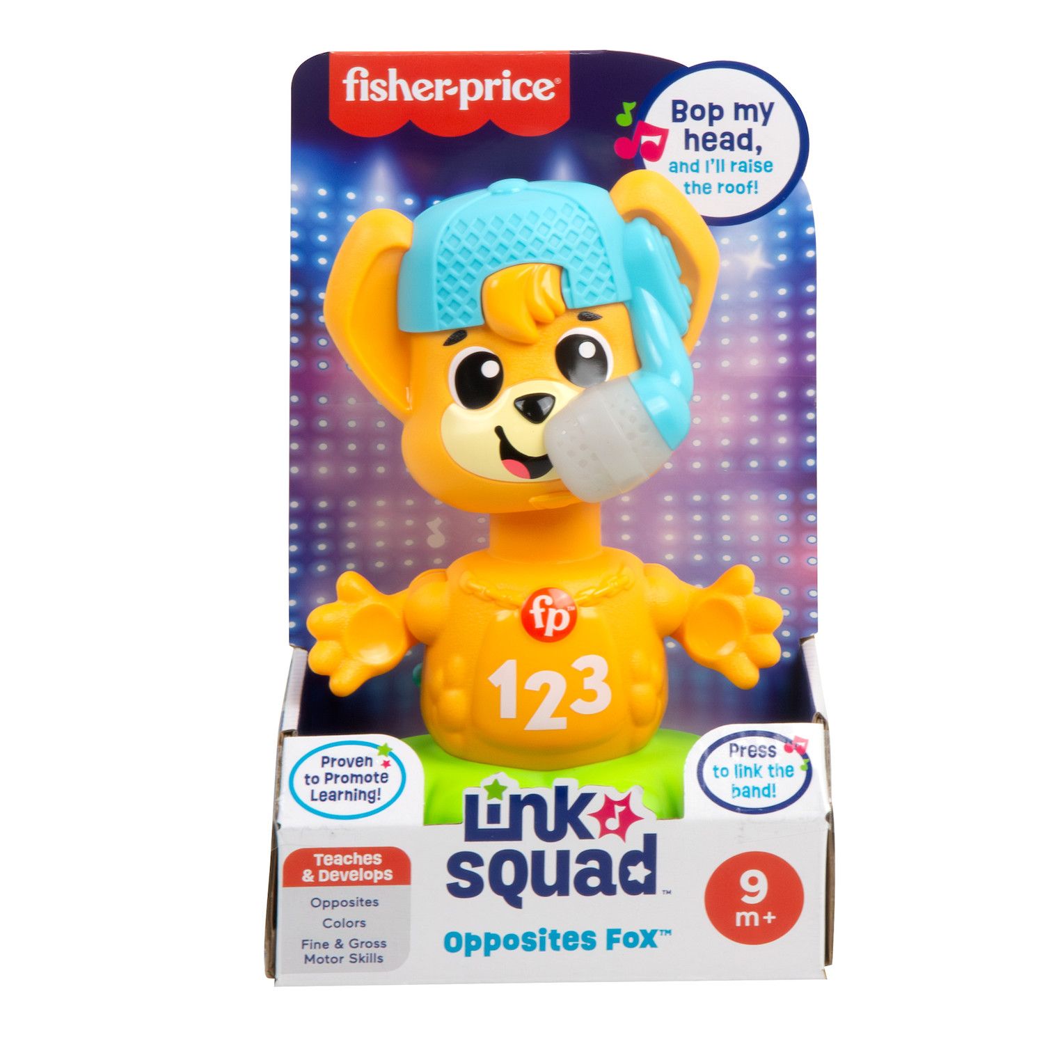Fisher-Price Link Squad Opposites Fox Baby Learning Toy with Music & Lights