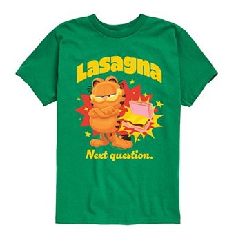 Boys 8-20 Garfield Movie Next Question Graphic Tee