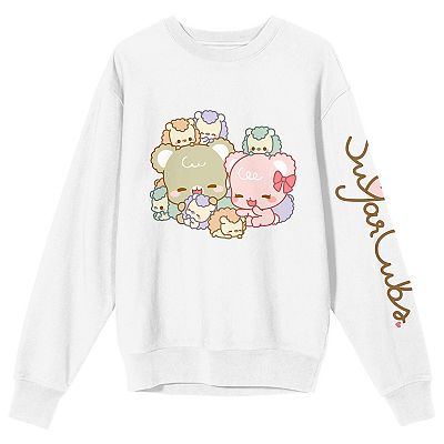 Juniors' Sugar Cubs Family Group Shot Graphic Sweatshirt