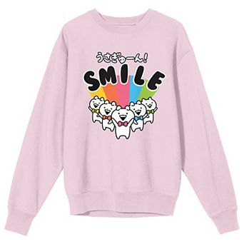 Juniors' Usagyuun Smile Graphic Sweatshirt