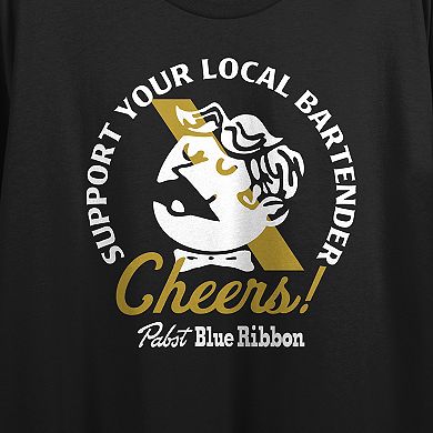 Women's Pabst Blue Ribbon Support Graphic T-Shirt
