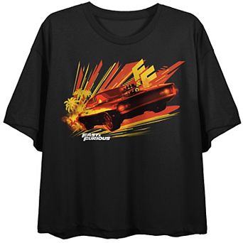Juniors' Fast & Furious Dodge Flowy Graphic Tee