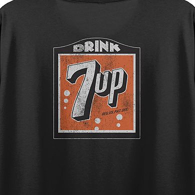 Juniors' 7UP The "Fresh Up" Family Drink Retro Flowy Graphic Tee
