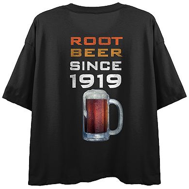 Juniors' A&W Root Beer "Since 1919" Mug Logo Flowy Graphic Tee