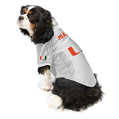 Ncaa Miami Hurricanes Little Earth Pet Football Jersey - S