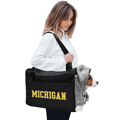 NCAA Michigan Wolverines Furry Fan Pet Carrier