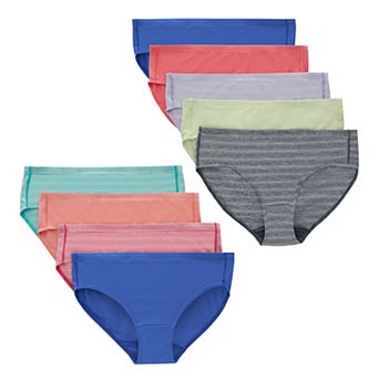 Girls Hanes® 8+1 Bonus Pack Ultimate Pure Comfort Microfiber Hipsters Underwear