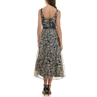 Women's Maison Tara Embroidered Midi Dress