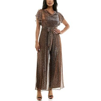 Women's Maison Tara Metallic Mesh Jumpsuit