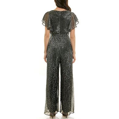 Women's Maison Tara Metallic Mesh Jumpsuit