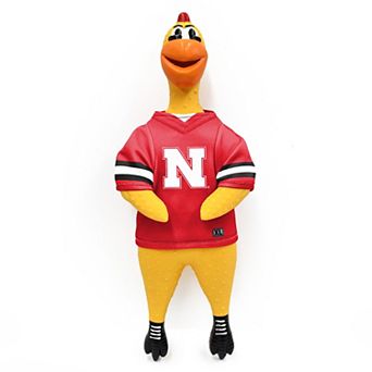 NCAA Huskers Rubber Chicken Toy