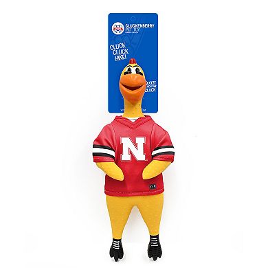 NCAA Huskers Rubber Chicken Toy