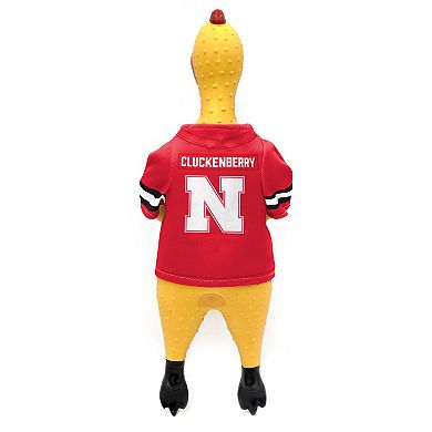 NCAA Huskers Rubber Chicken Toy