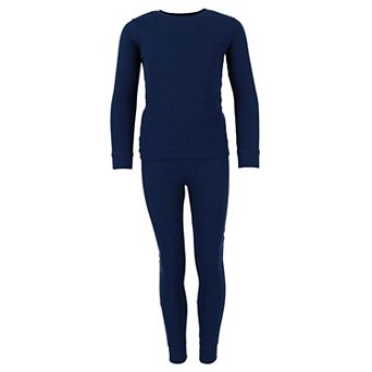 Kid's Waffle Thermal Long Underwear 2 pc Set