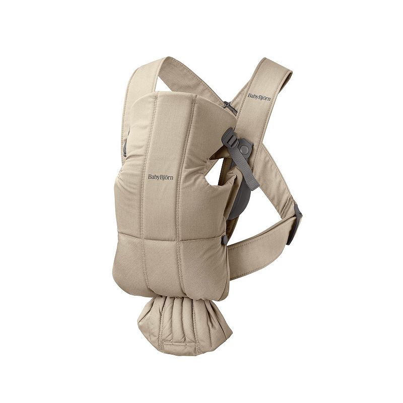 BabyBjorn Mini Woven Baby Carrier, Beige