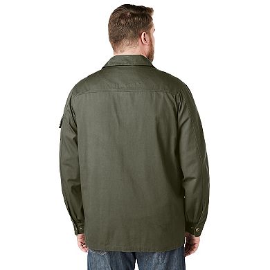 Boulder Creek By Kingsize Men's Big & Tall 9 Pocket Twill Utility Jacket