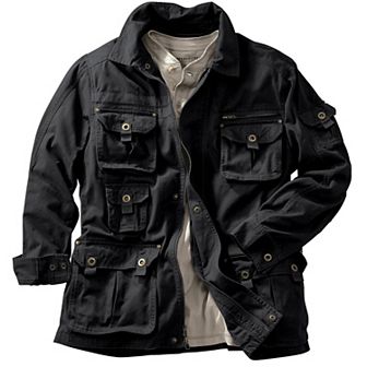 Boulder Creek by KingSize Men's Big & Tall 9 Pocket Twill Utility Jacket