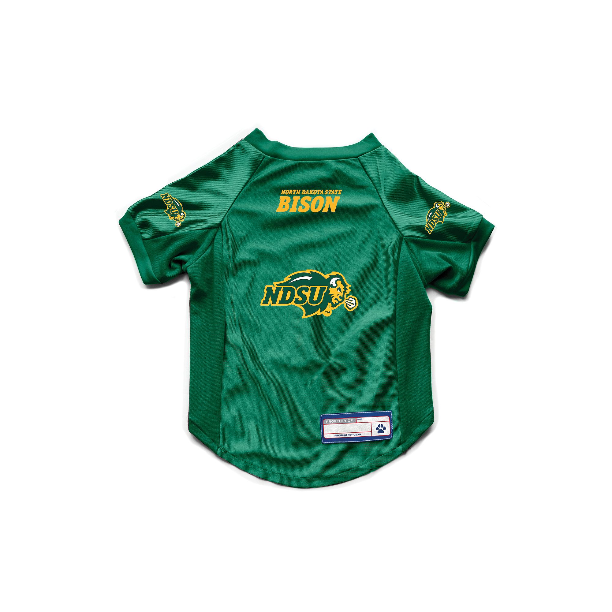 NCAA North Dakota State Bison Pet Stretch Jersey, Size: XL, Green