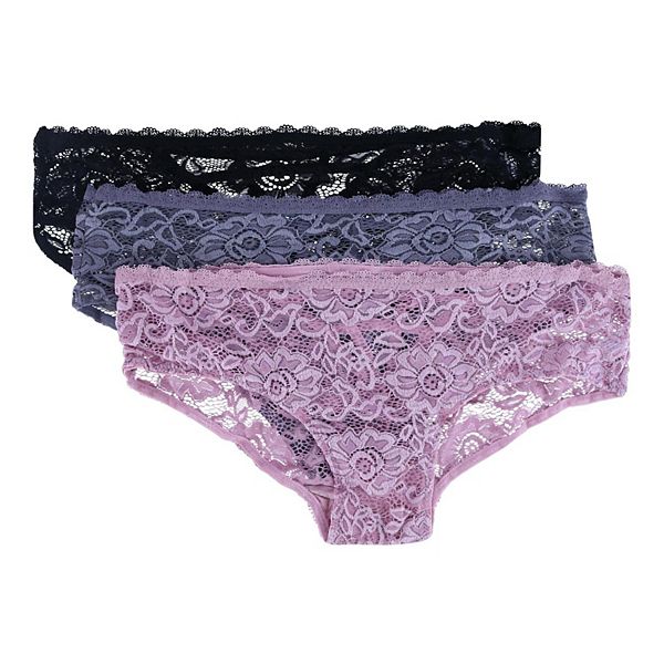 Women's Plus Size Lace Hipster Underwear (pack Of 3)