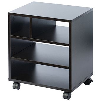 Wooden Office Storage Printer Stand With Wheels