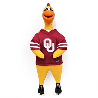 NCAA Oklahoma Sooners Team Rubber Chicken Pet Toy
