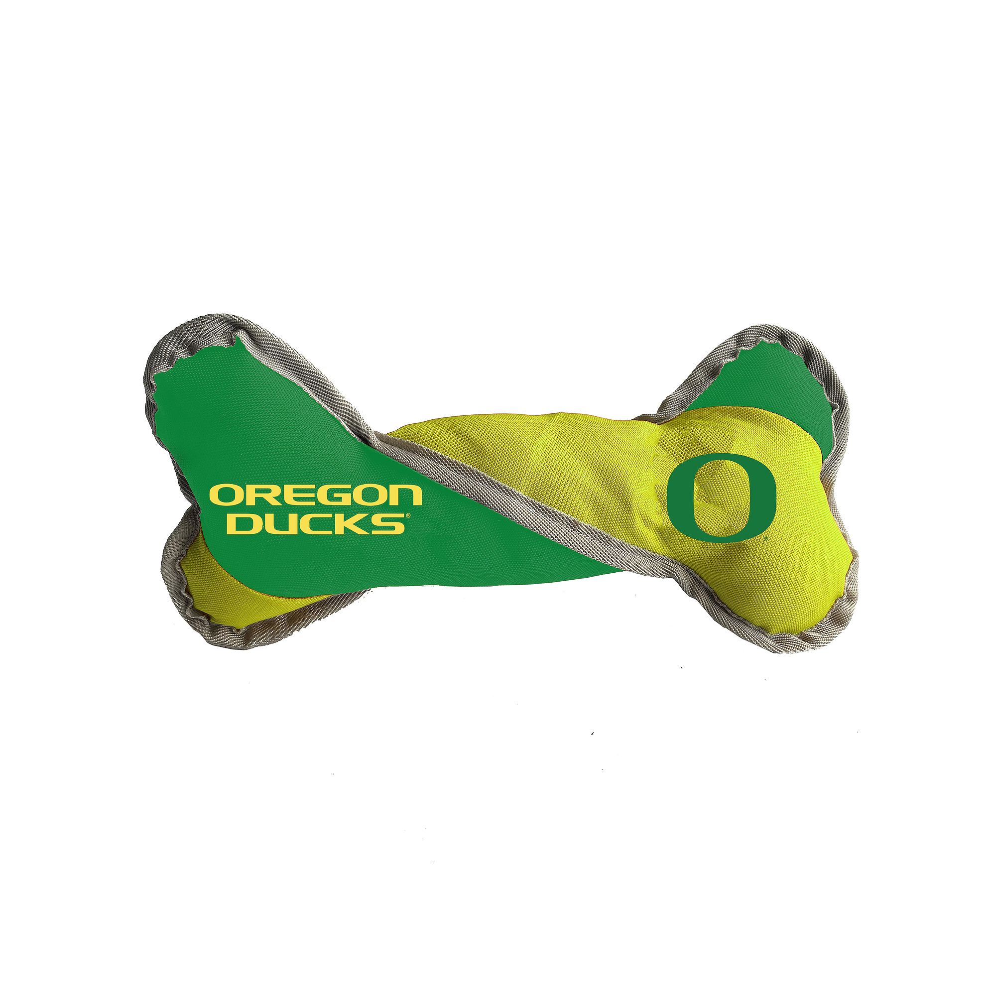 NCAA Oregon Ducks Pet Tug Bone, Green