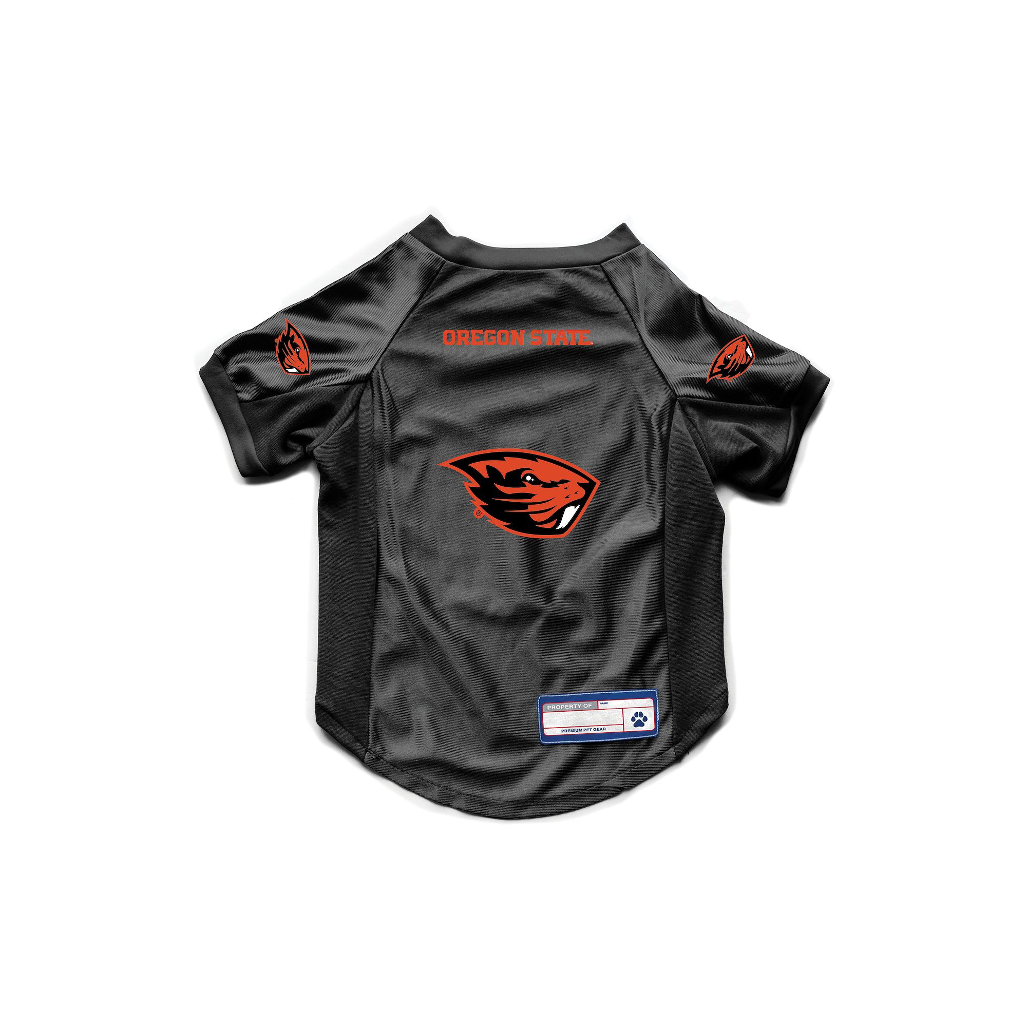 NCAA Oregon State Beavers Pet Stretch Jersey, Size: XL, Black
