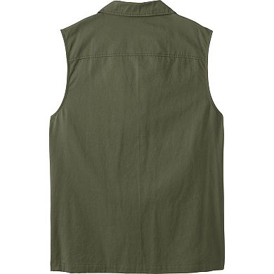 Boulder Creek by KingSize Men's Big & Tall 9 Pocket Twill Utility Vest